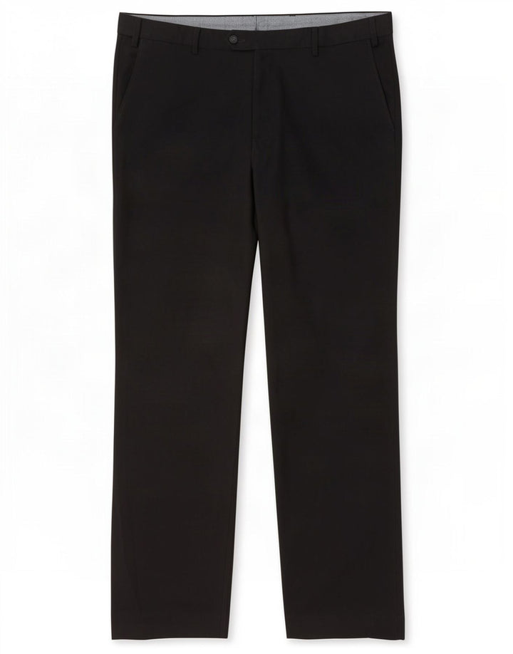 Pantaloni da abito regolari da uomo Marks & Spencer W38 L31 poliestere nero