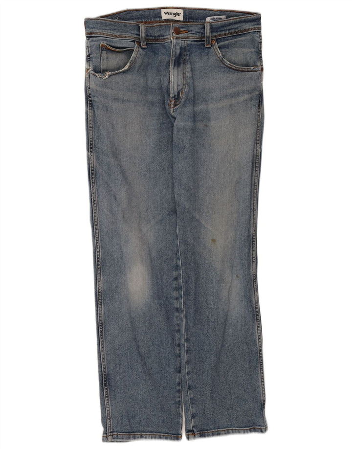 Jeans dritti da uomo Wrangler Texas W32 L30 cotone blu