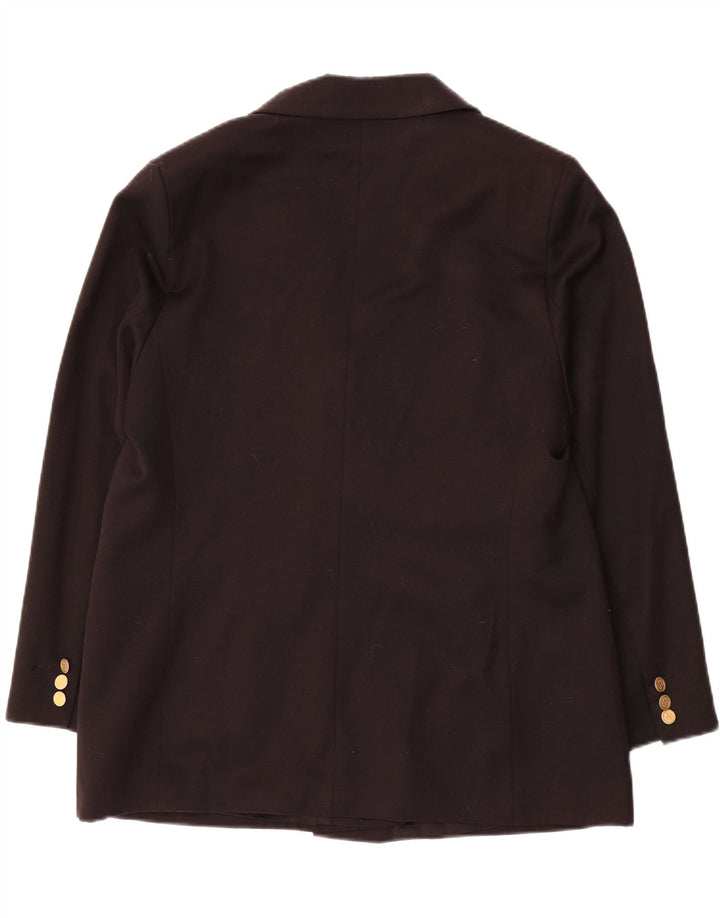 Giacca blazer doppiopetto da donna Marks & Spencer UK 16 grande nera
