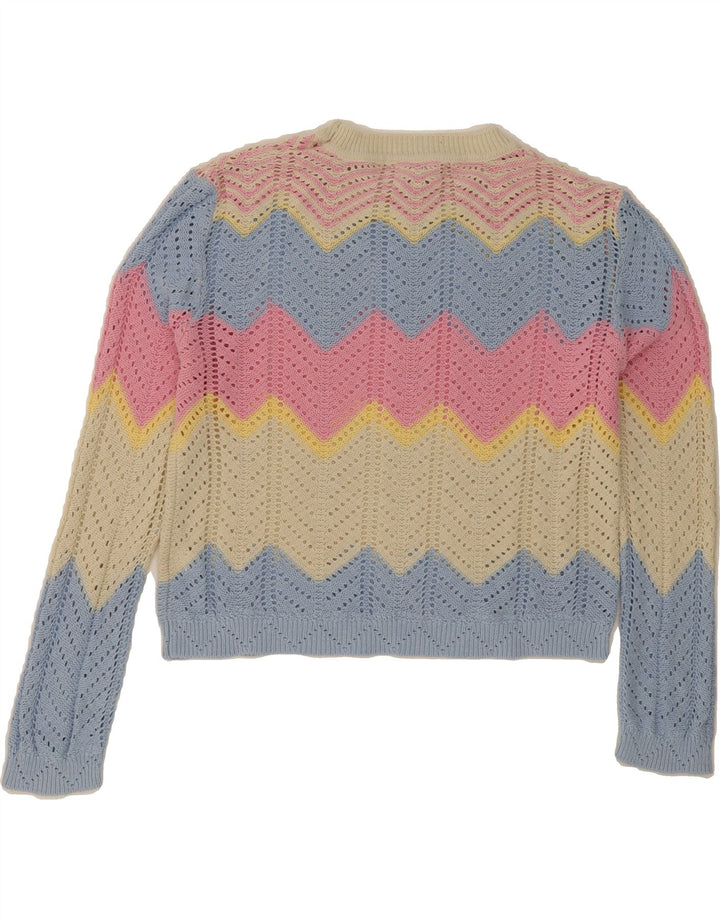 VINTAGE Womens Crew Neck Jumper Sweater EU 38/40 Medium Multicoloured Vintage Vintage and Second-Hand Vintage from Messina Hembry 