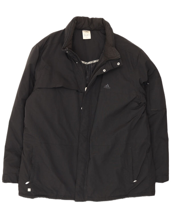 Giacca a vento da uomo Adidas UK 44 2XL nera in poliammide