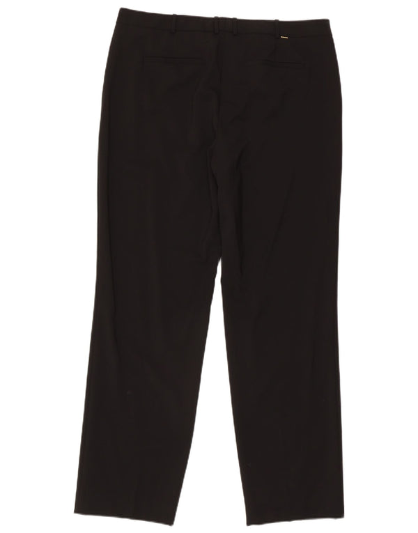 Pantaloni da abito dritti da donna Hugo Boss W34 L30 neri