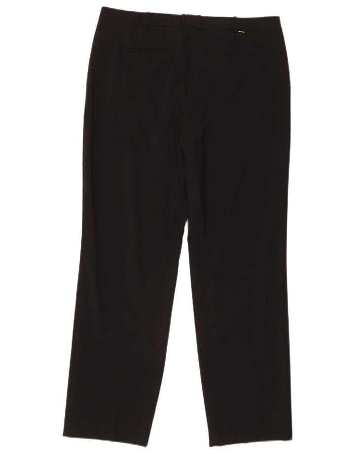 Pantaloni da abito dritti da donna Hugo Boss W34 L30 neri