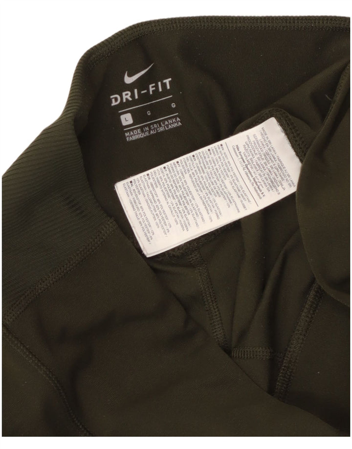 Leggings Nike Dri Fit da donna UK 14 grande poliestere kaki