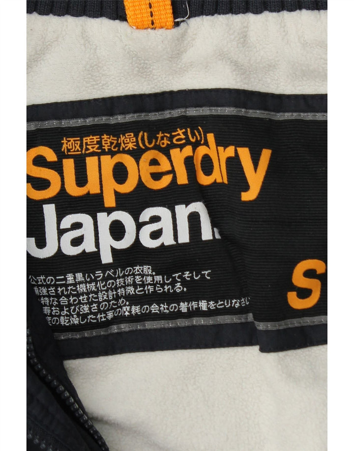 Giacca a vento grafica da donna Superdry UK 10 Small Blu Navy
