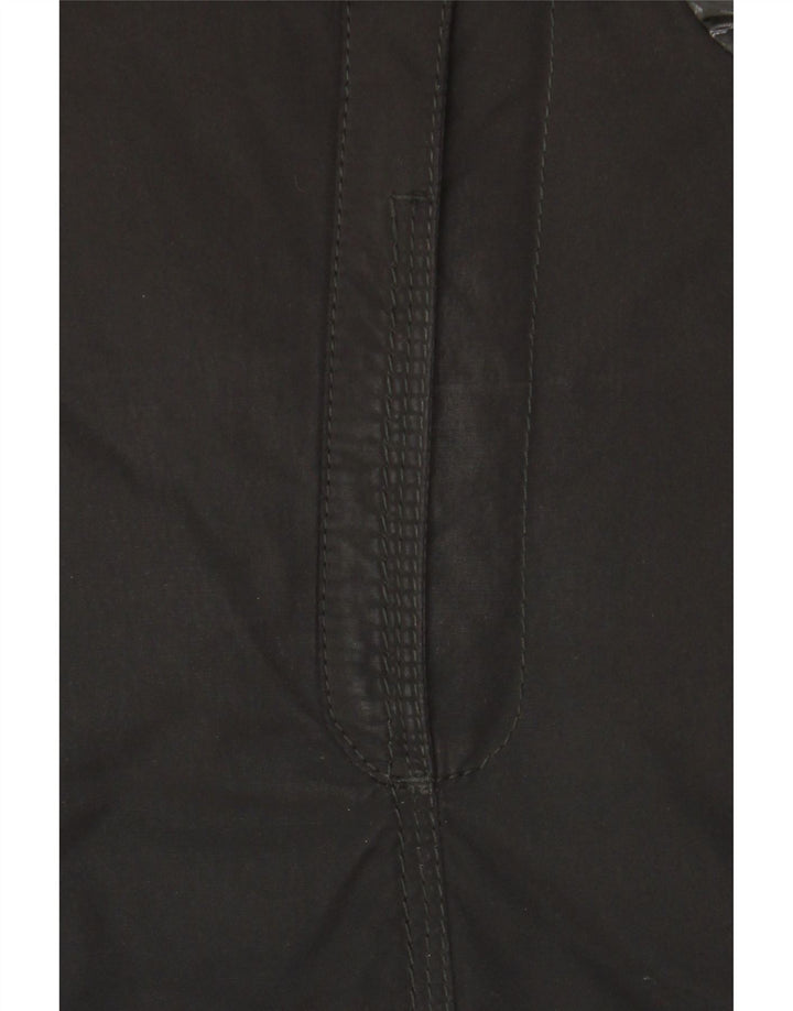 PEUTEREY Giubbotto Imbottito con Cappuccio Donna IT 42 Medium Nero Poliammide
