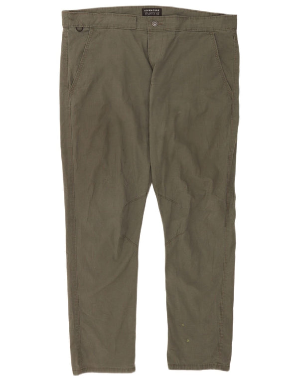 Pantaloni chino slim firmati da uomo Levi's W38 L28 cotone verde