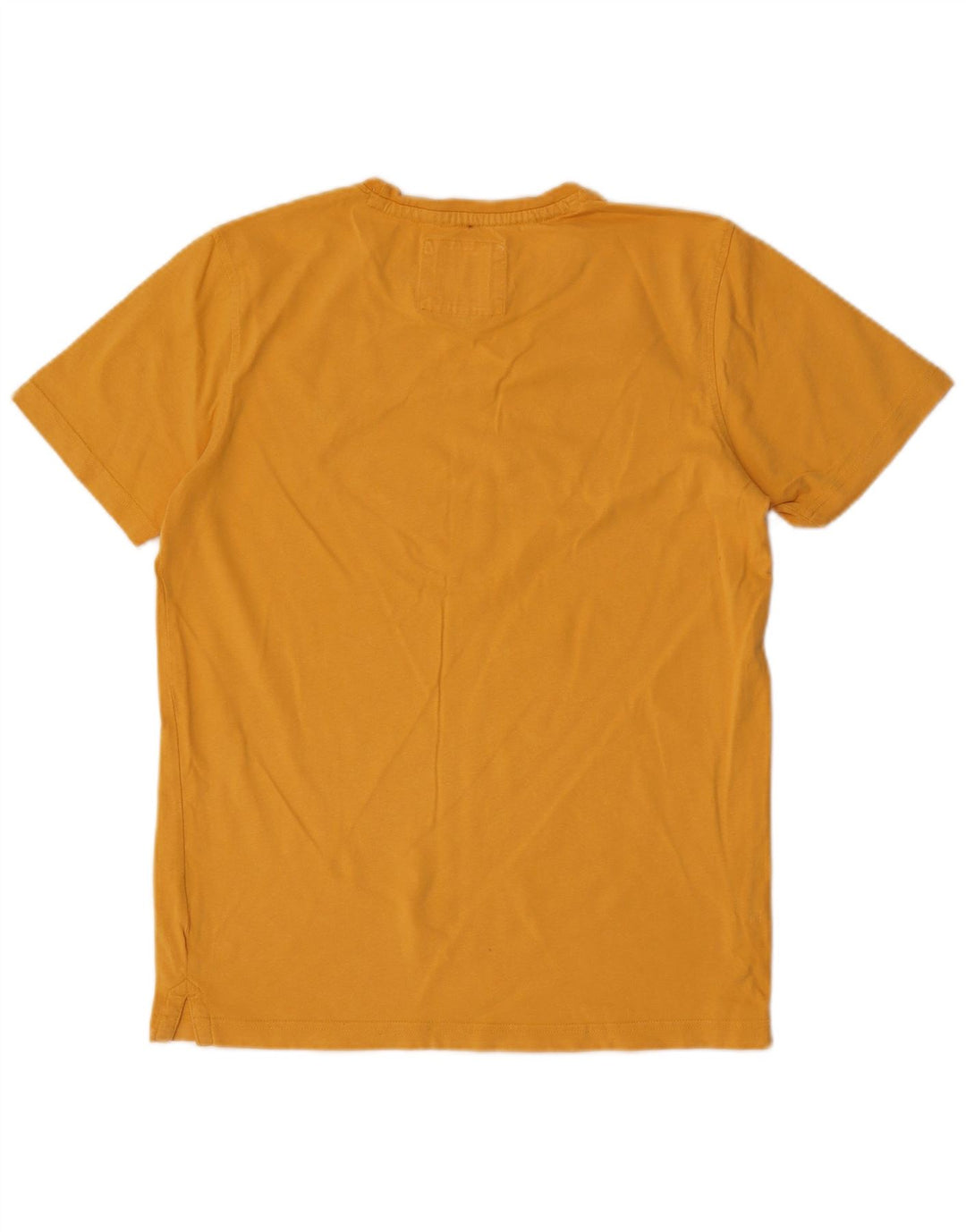 CREW CLOTHING T-shirt da uomo Top in cotone giallo medio