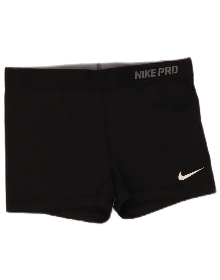 Pantaloncini sportivi Nike Dri Fit Graphic da donna UK 14 grandi neri