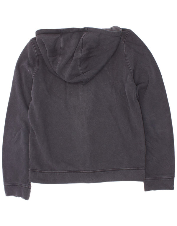 Felpa con cappuccio e zip Nike per ragazzi, 10-11 anni, cotone color block nero medio
