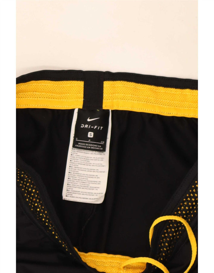 Pantaloni da tuta Nike Dri Fit da uomo, piccoli, in poliestere color block nero