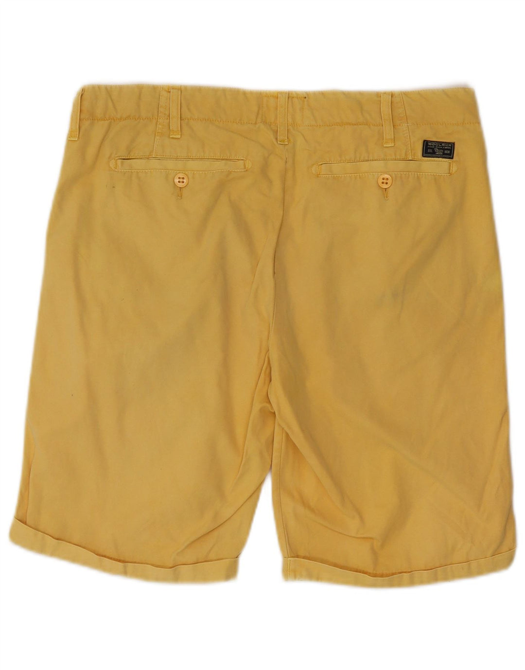Pantaloncini chino da uomo Woolrich W32 cotone giallo medio