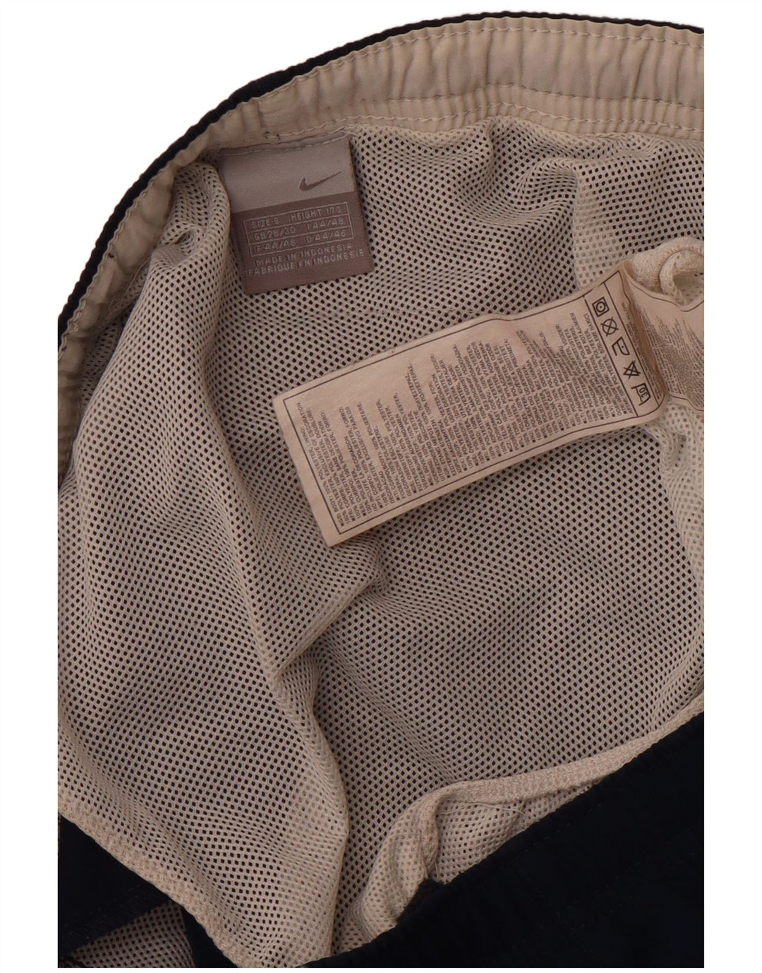 Pantaloncini da bagno Nike da uomo piccoli in poliestere blu navy