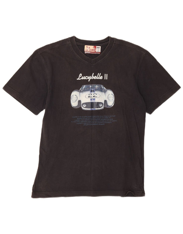 T-shirt grafica da uomo Fila Top XS in cotone nero