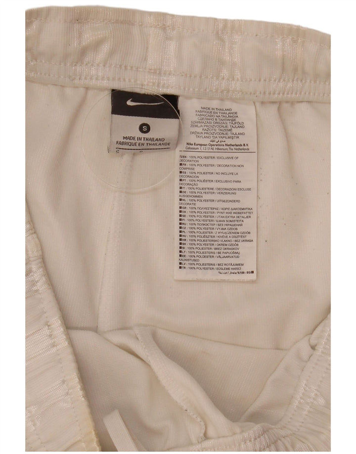 Pantaloncini sportivi Nike da uomo piccoli in poliestere a righe bianche