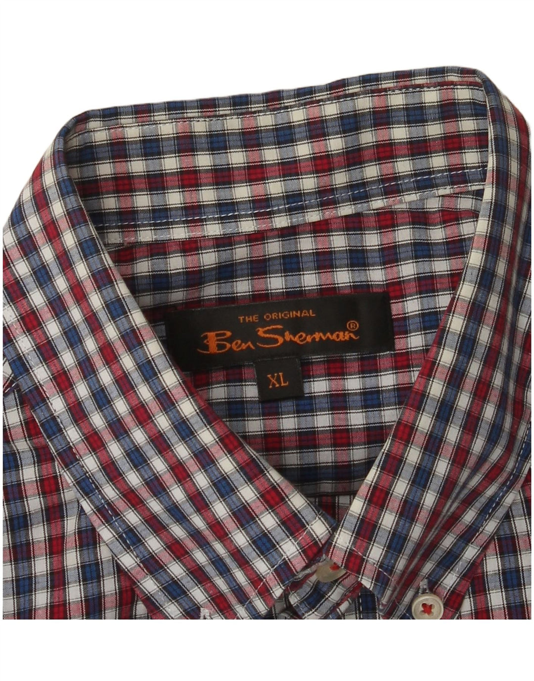 Camicia a maniche corte da uomo Ben Sherman XL a quadretti multicolore
