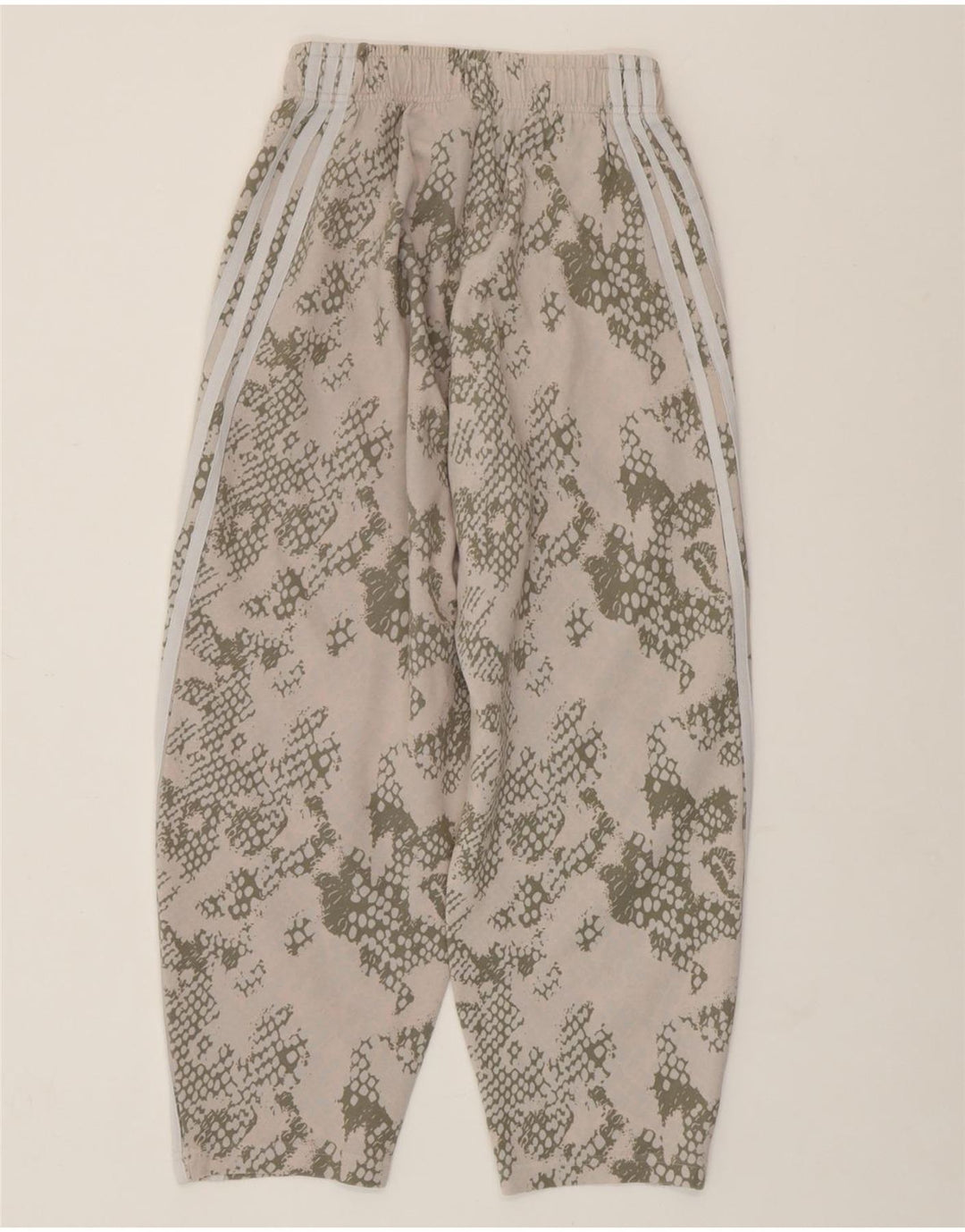 Pantaloni da tuta da donna ADIDAS UK 4/6 XS Cotone mimetico beige