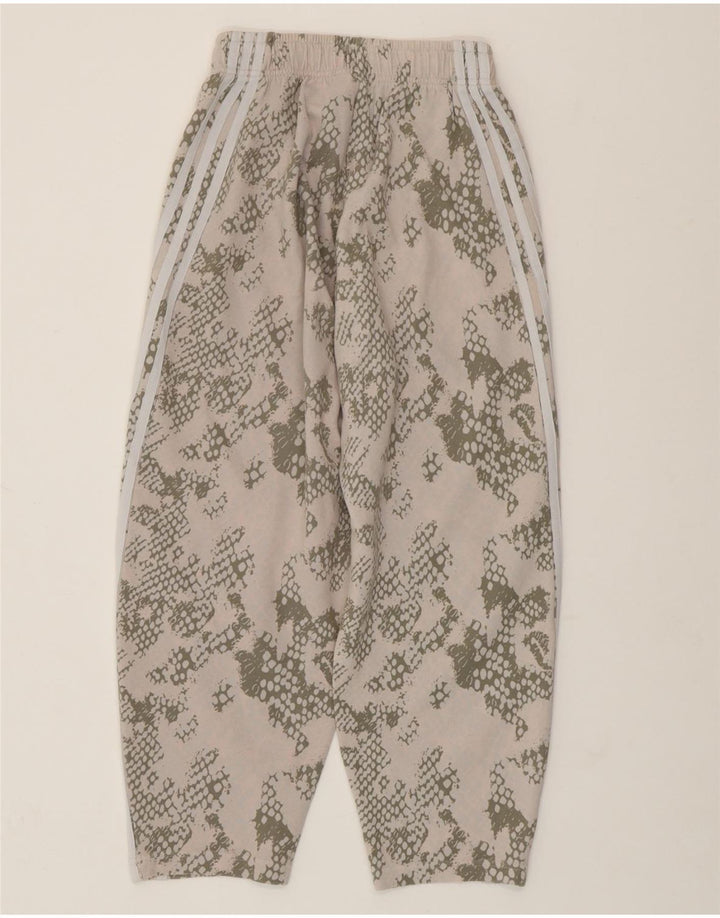 Pantaloni da tuta da donna ADIDAS UK 4/6 XS Cotone mimetico beige