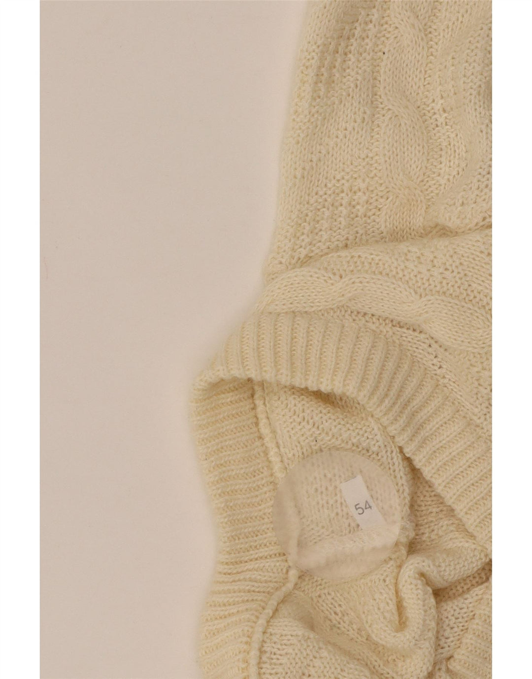 Maglione da uomo con scollo a V VINTAGE IT 54 XL Beige