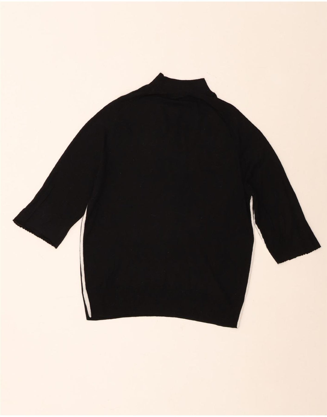Maglione Zara da donna con collo dolcevita e maniche a 3/4 UK 14 medio Nero