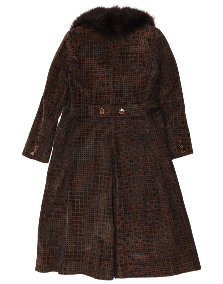 Cappotto da donna Lesy UK 14 Marrone medio geometrico