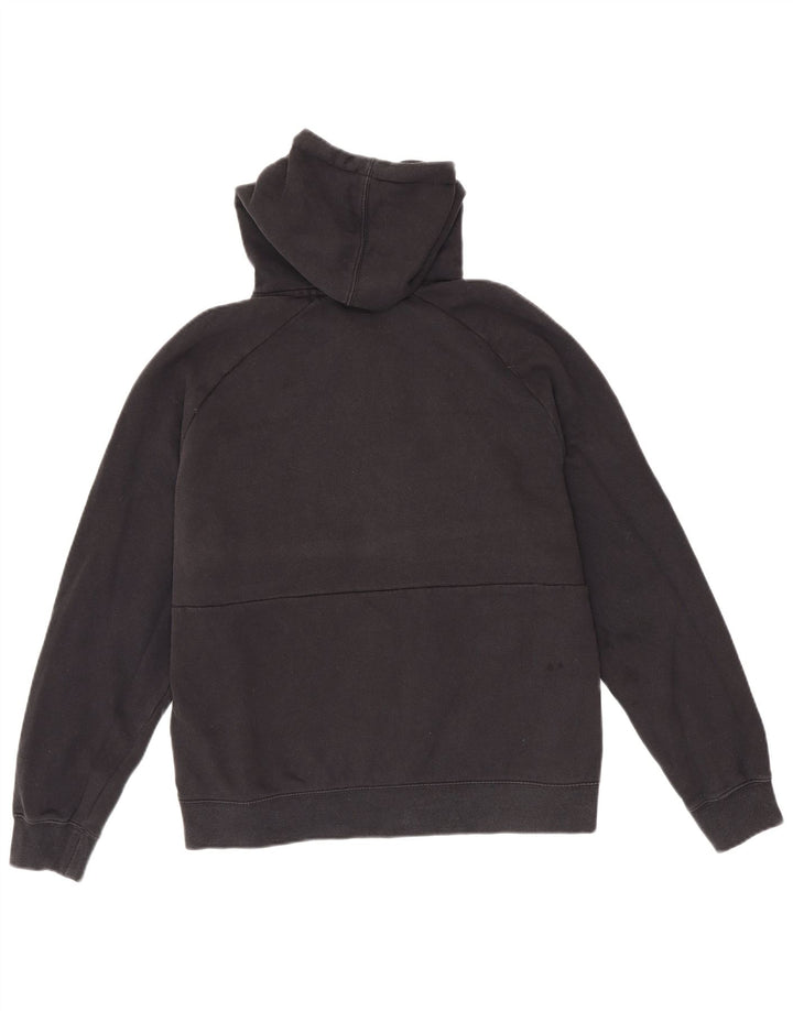 Felpa con cappuccio grafica Nike da uomo in cotone color block medio nero