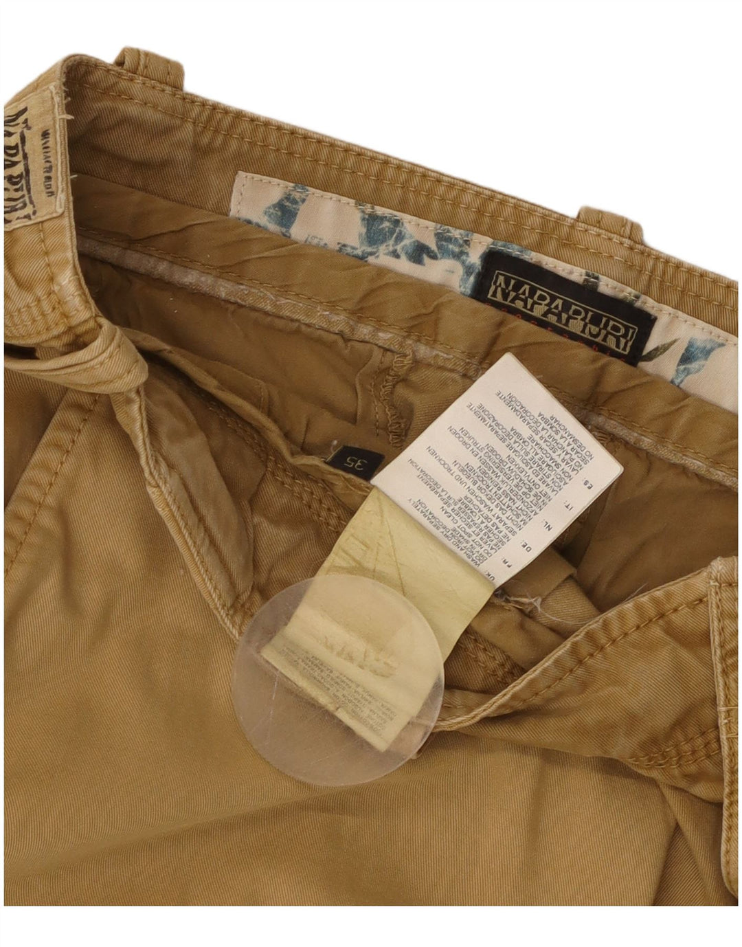 Pantaloncini cargo da uomo Napapijri W35 Large in cotone beige