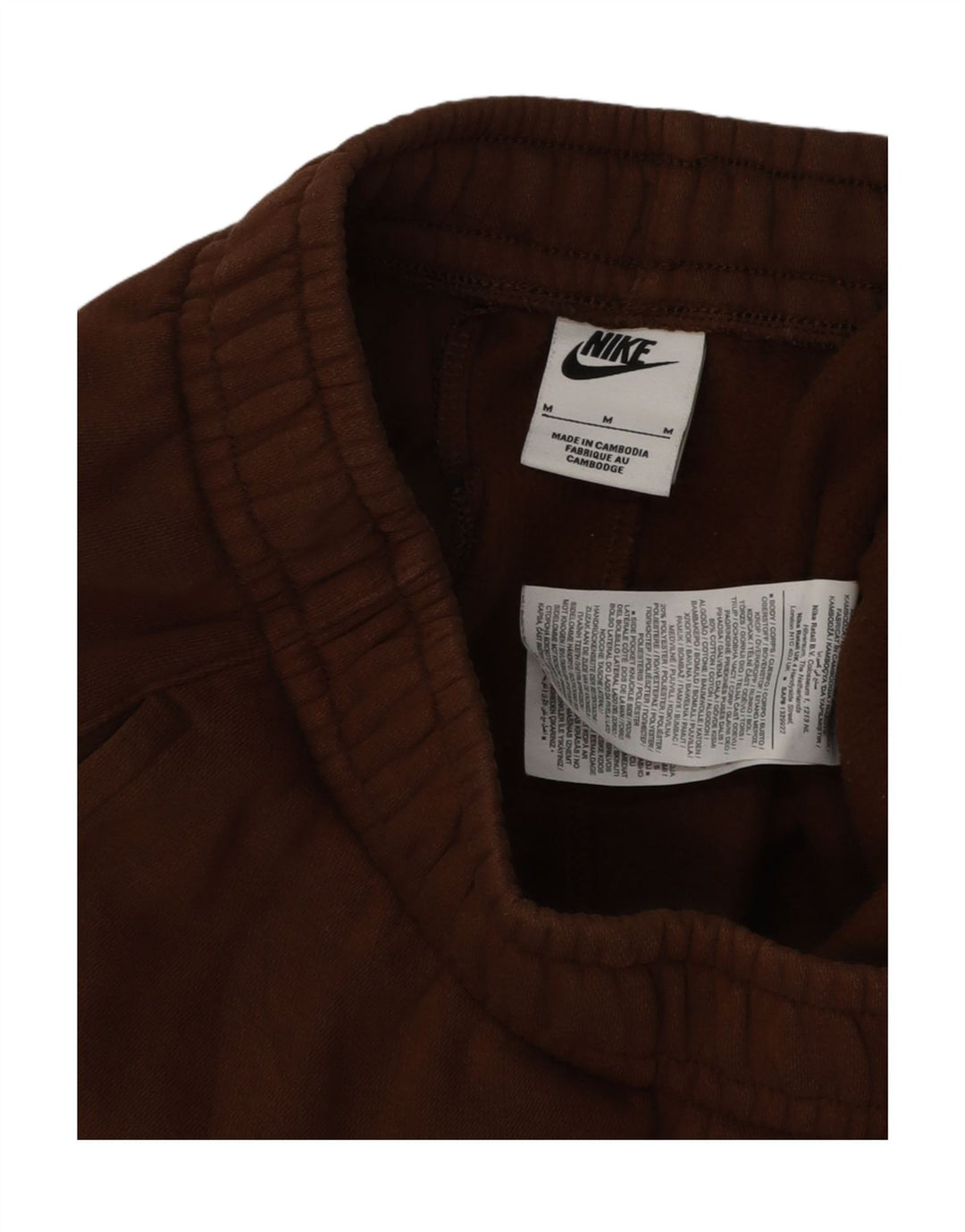 NIKE Pantaloni da tuta da donna Joggers UK 14 Cotone marrone medio