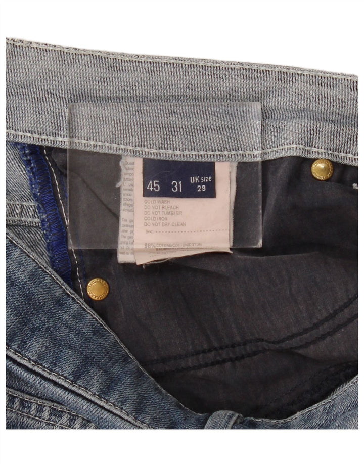 Jeans Dritti Donna Trussardi W29 L33 Cotone Blu