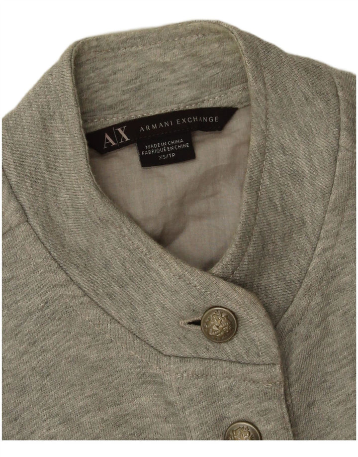 Giacca militare da donna Armani Exchange UK 6 XS in cotone grigio
