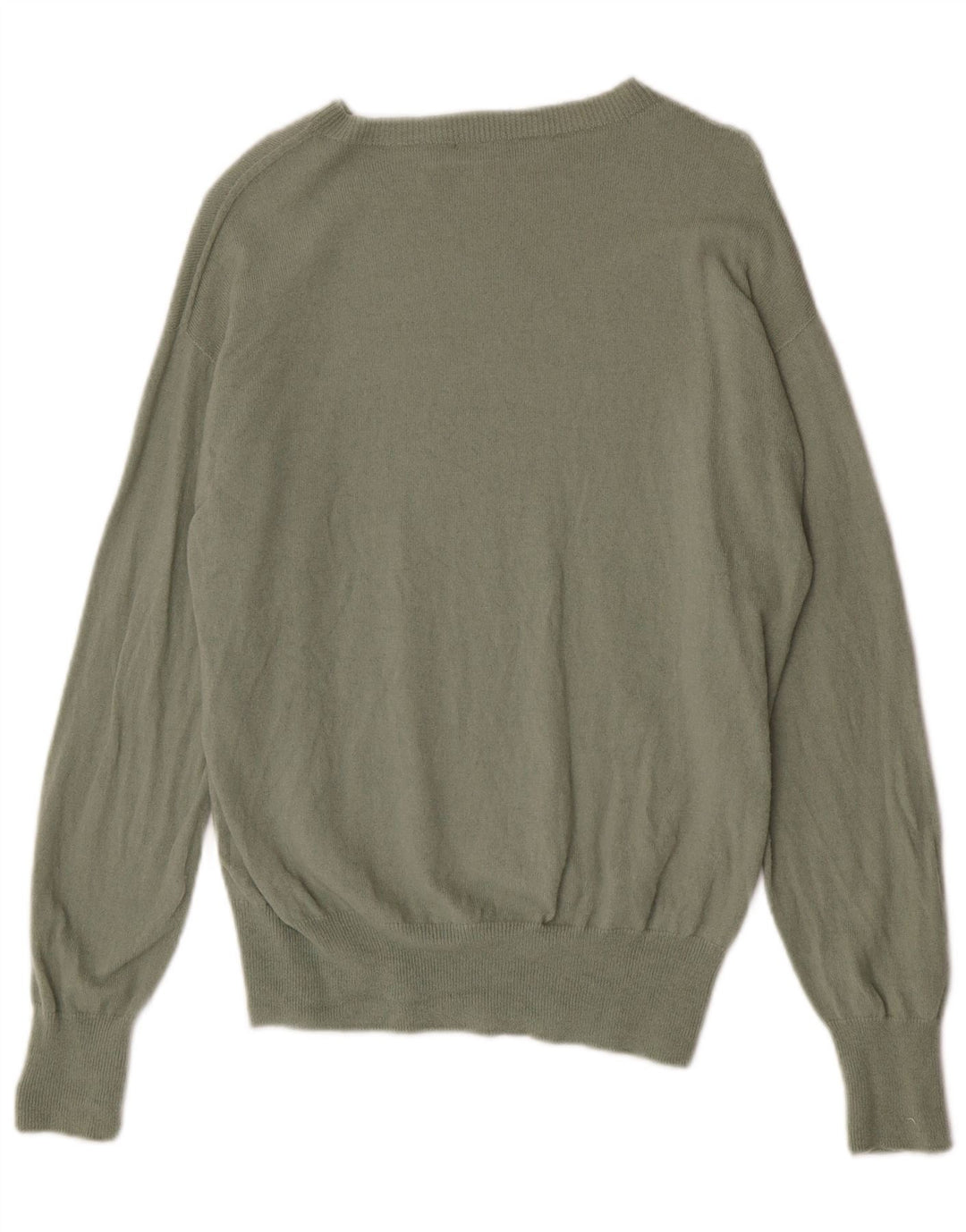 Maglione maglione con scollo a barca da donna Zara UK 14 lana kaki media
