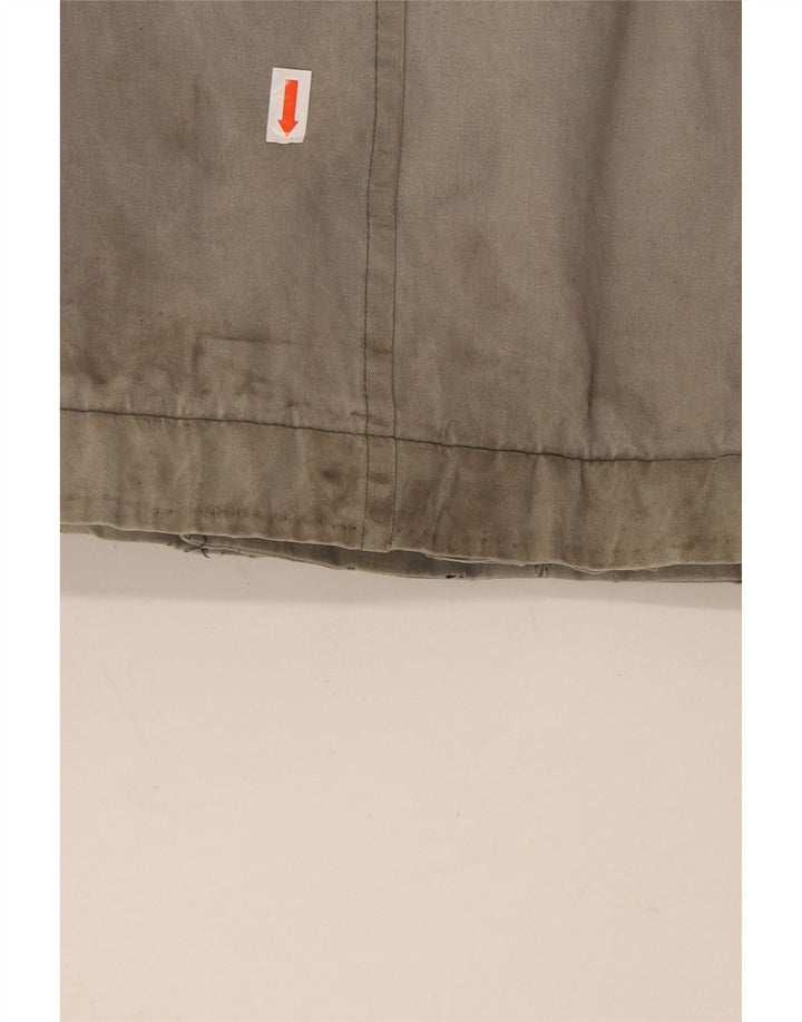 Cappotto giacca a vento con cappuccio da uomo TIMBERLAND UK 38 Cotone grigio medio