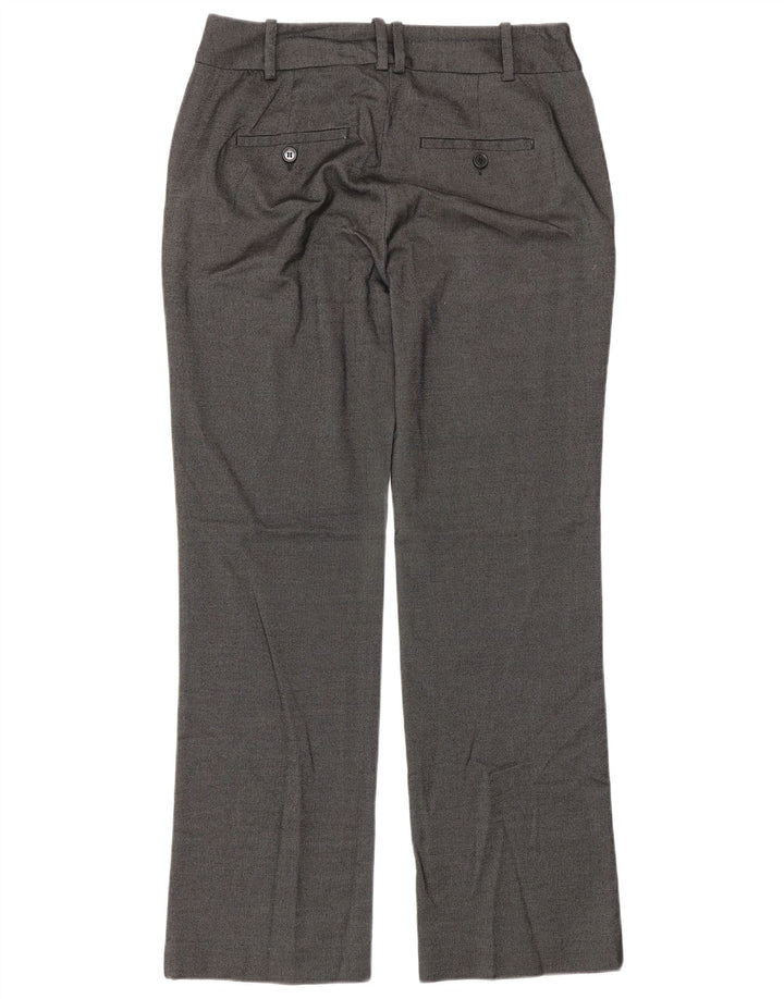 Pantaloni da abito dritti da donna Zara EU 38 Small W28 L30 Poliestere grigio