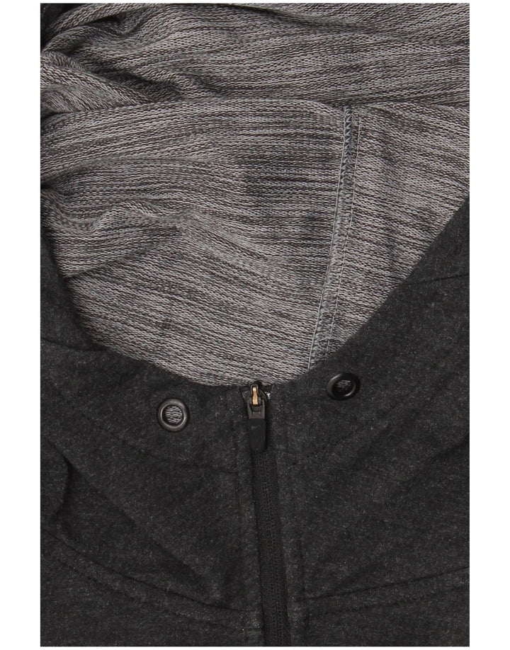Felpa con cappuccio e zip Nike Dri Fit da uomo, grande, in rayon grigio