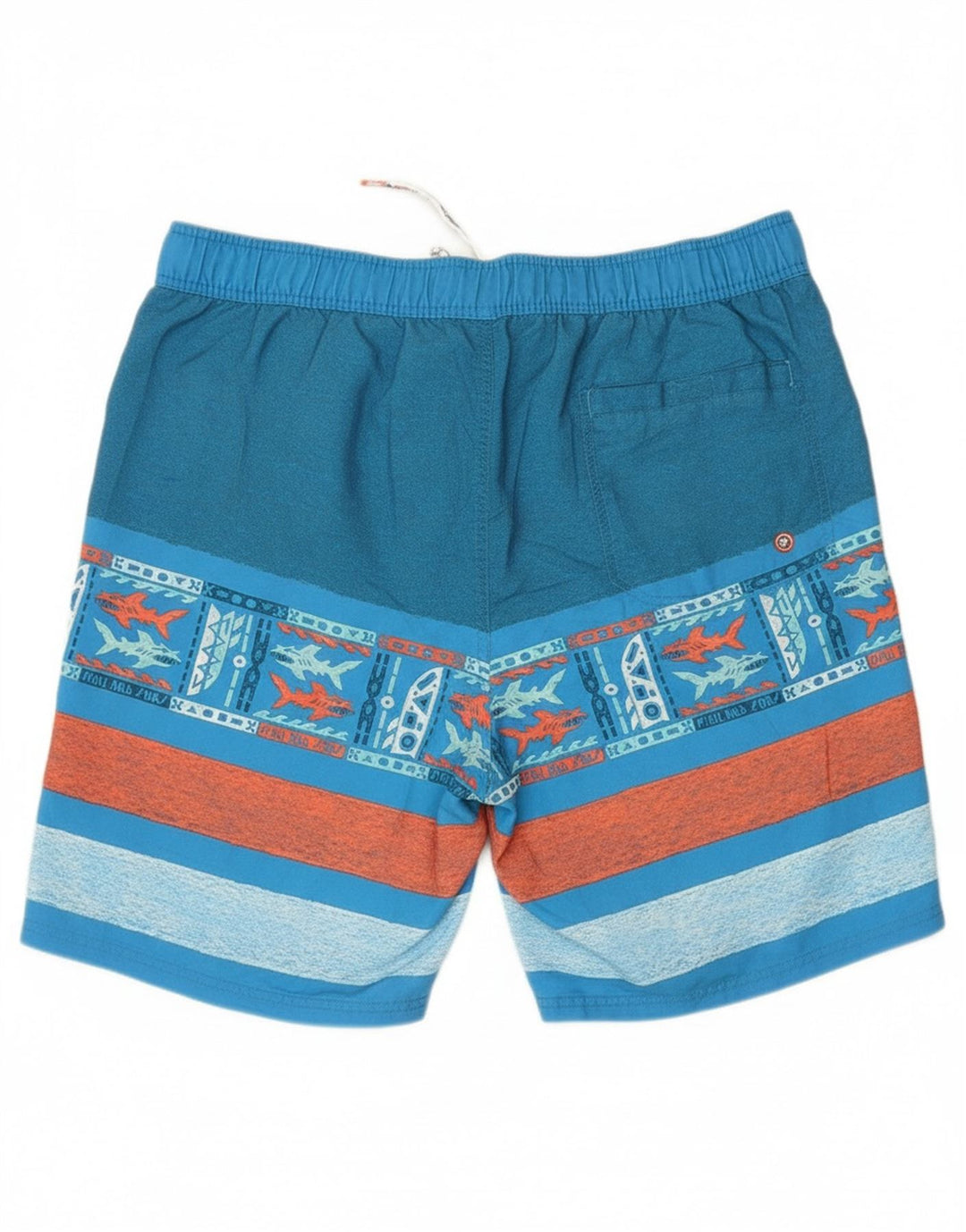 MAUI AND SONS Mens Swimming Shorts 2XL  Blue Striped Polyester
