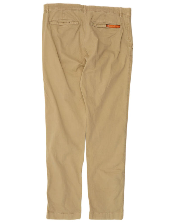 Pantaloni chino slim da uomo Superdry XL W36 L31 in cotone beige