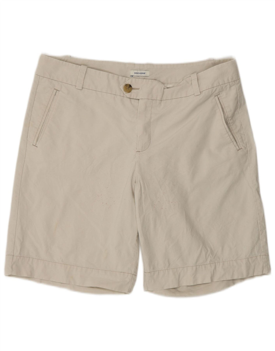Pantaloncini chino da donna Dockers US 12 Large W36 cotone beige