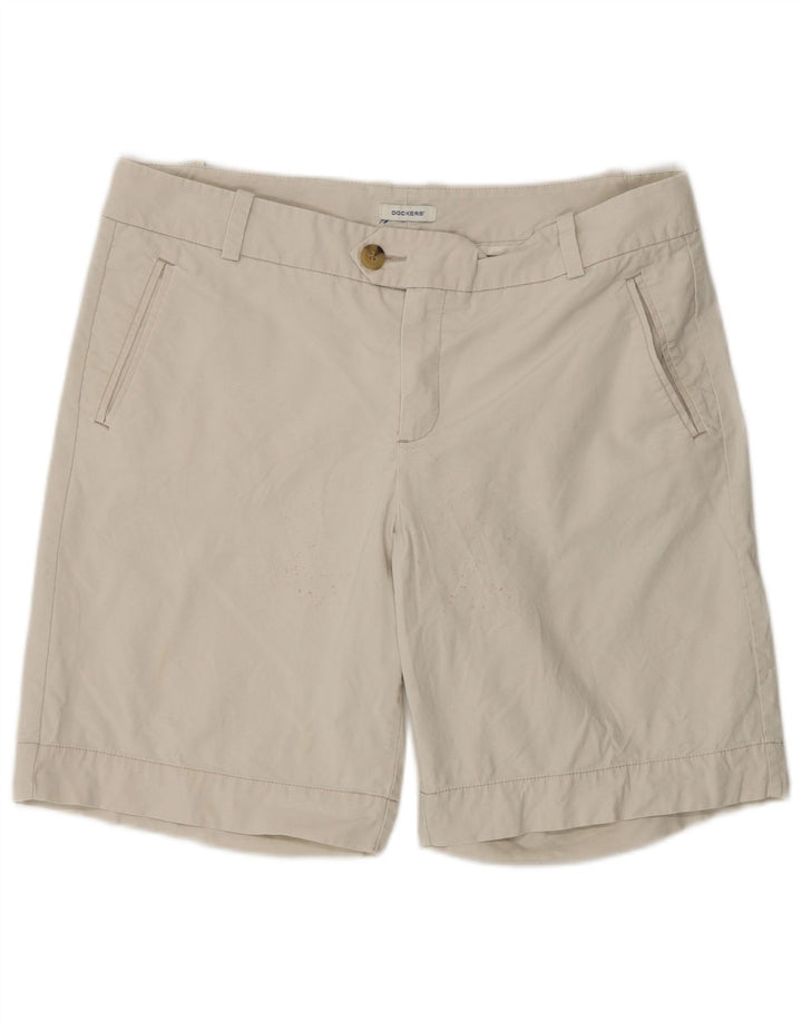 Pantaloncini chino da donna Dockers US 12 Large W36 cotone beige