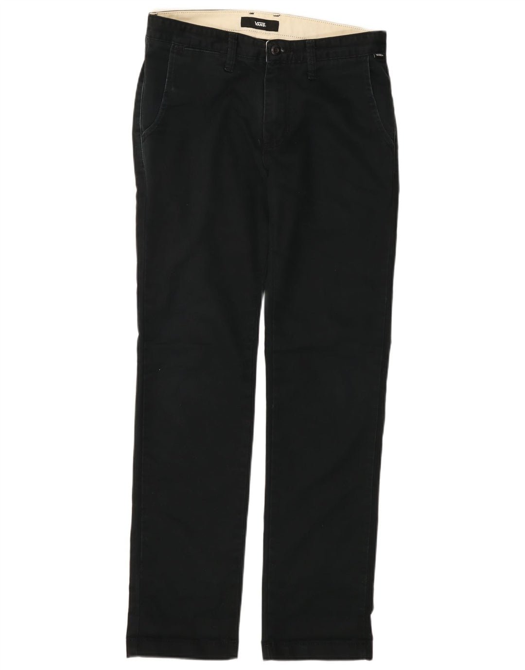 Pantaloni chino dritti da uomo VANS W30 L32 in cotone blu navy