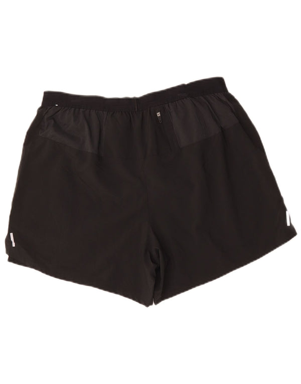 Pantaloncini sportivi Nike Dri Fit da uomo, grandi, in poliestere nero