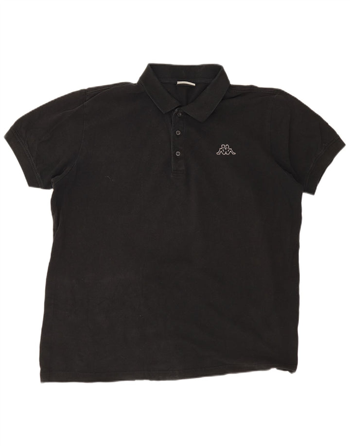 Polo da uomo KAPPA 2XL in cotone nero