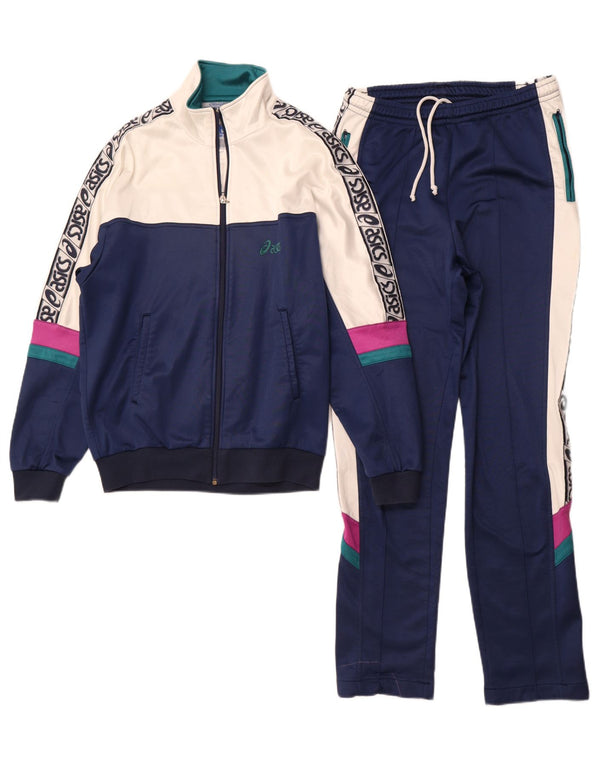 Tuta intera da donna Asics IT 48 XL Blu navy Colourblock in poliammide