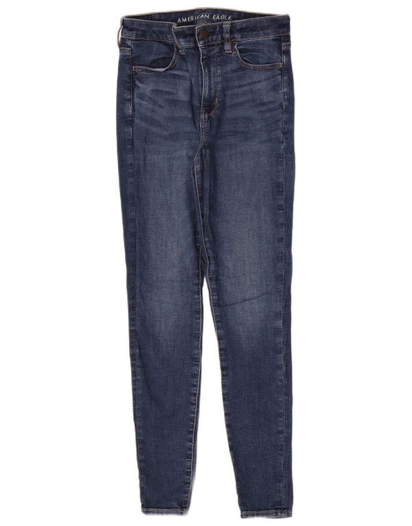 Jeans skinny da donna American Eagle US 4 Small W26 L28 Cotone blu