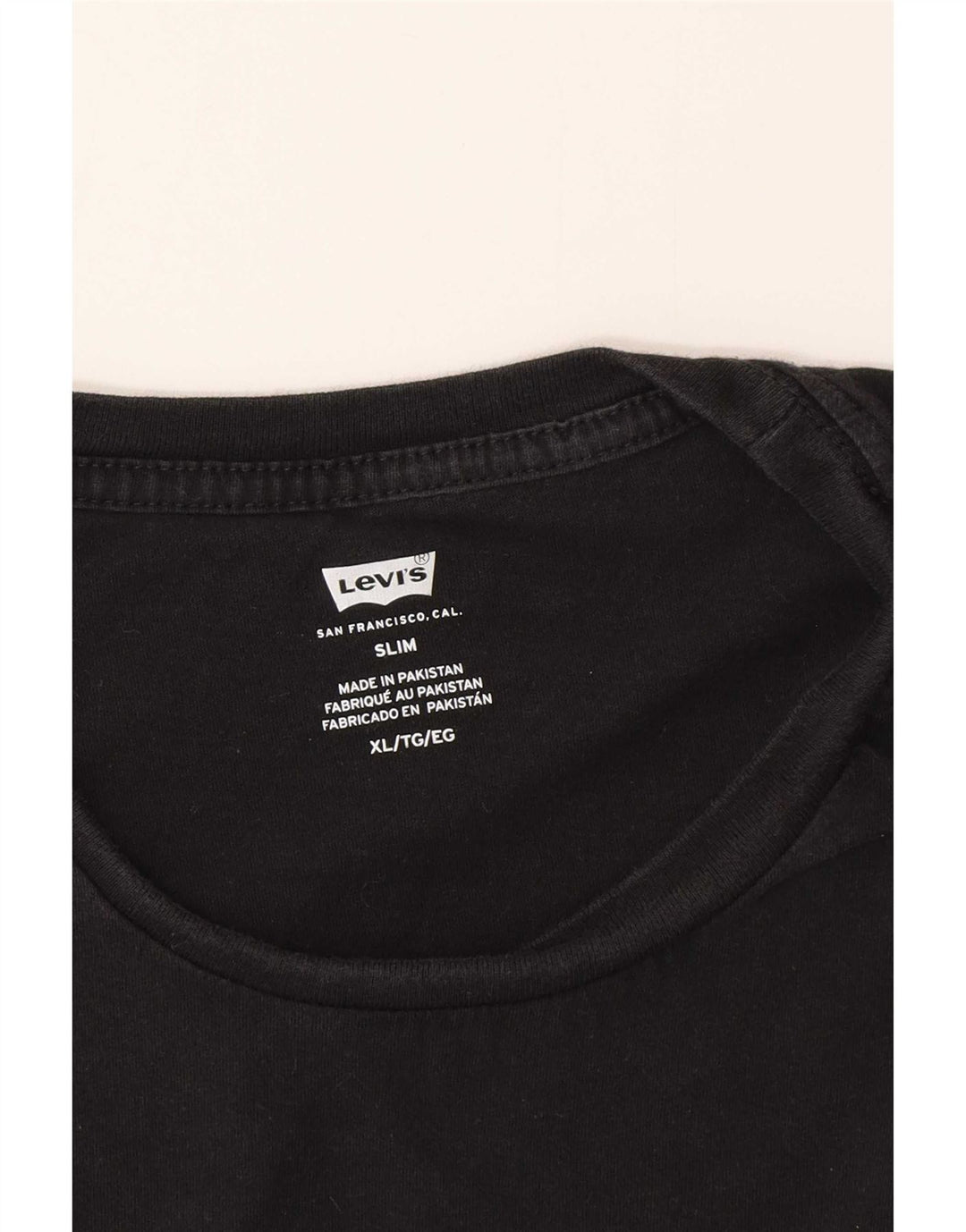 Maglietta slim da uomo Levi's XL nera