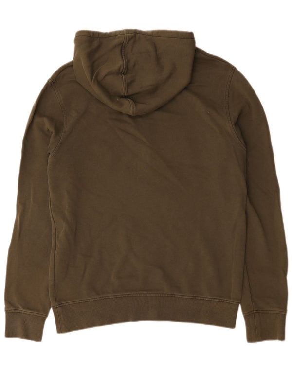 Maglione con cappuccio grafico da uomo Calvin Klein piccolo in cotone kaki