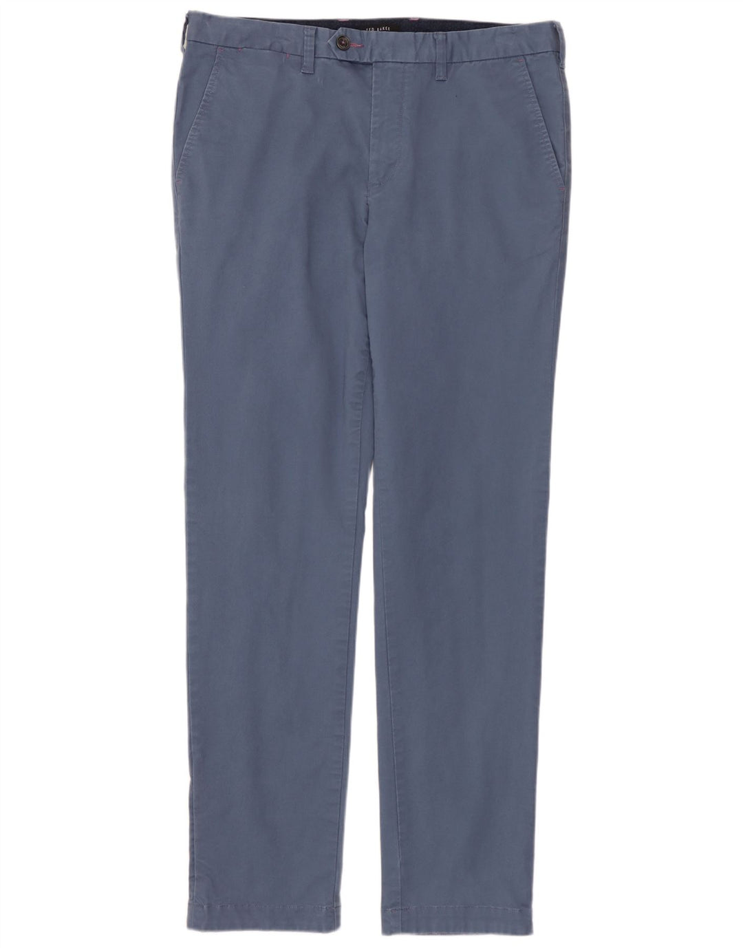 Pantaloni da abito dritti da uomo TED BAKER W32 L32 in cotone blu