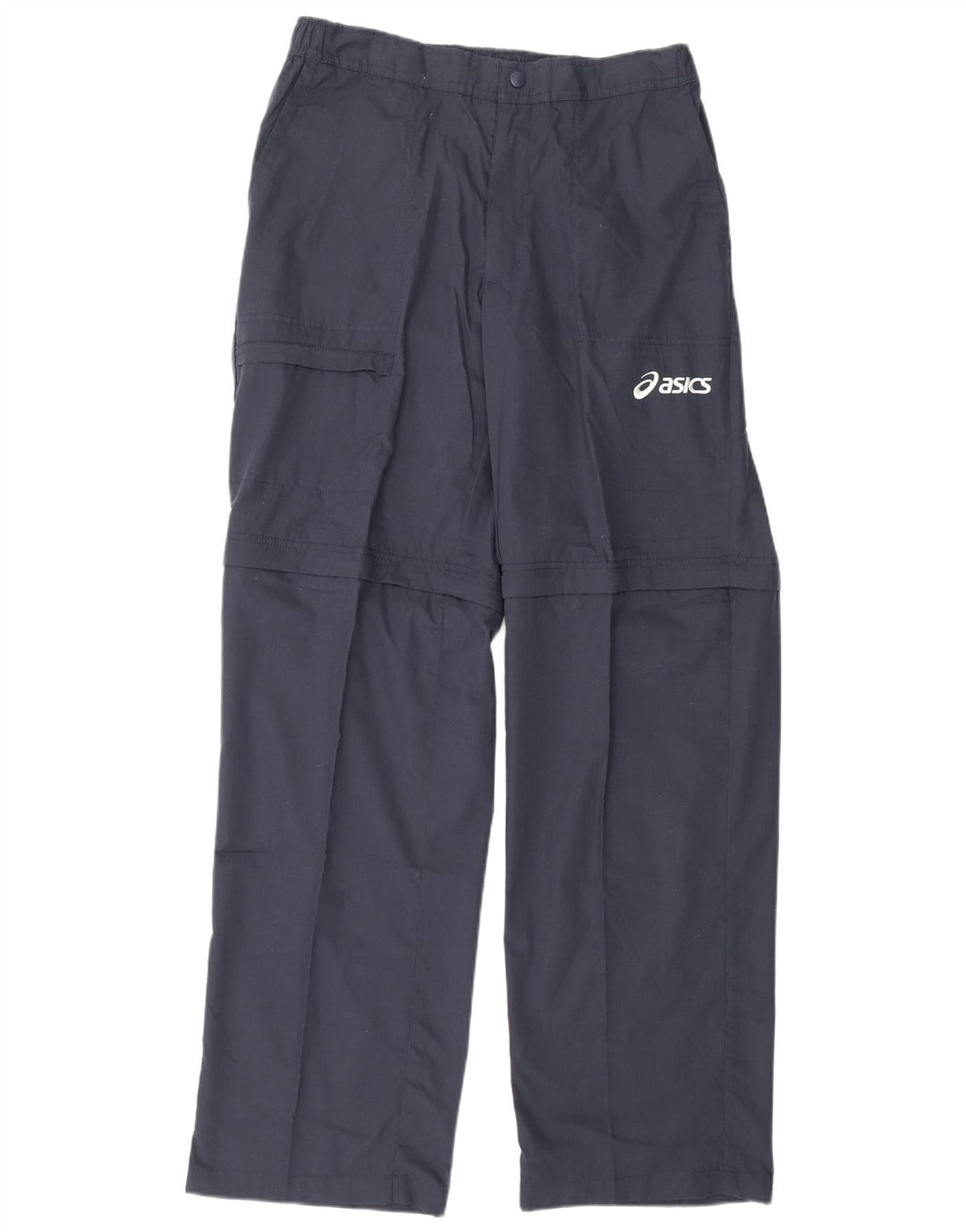 Pantaloni cargo dritti da uomo Asics XL W36 L34 poliestere blu navy