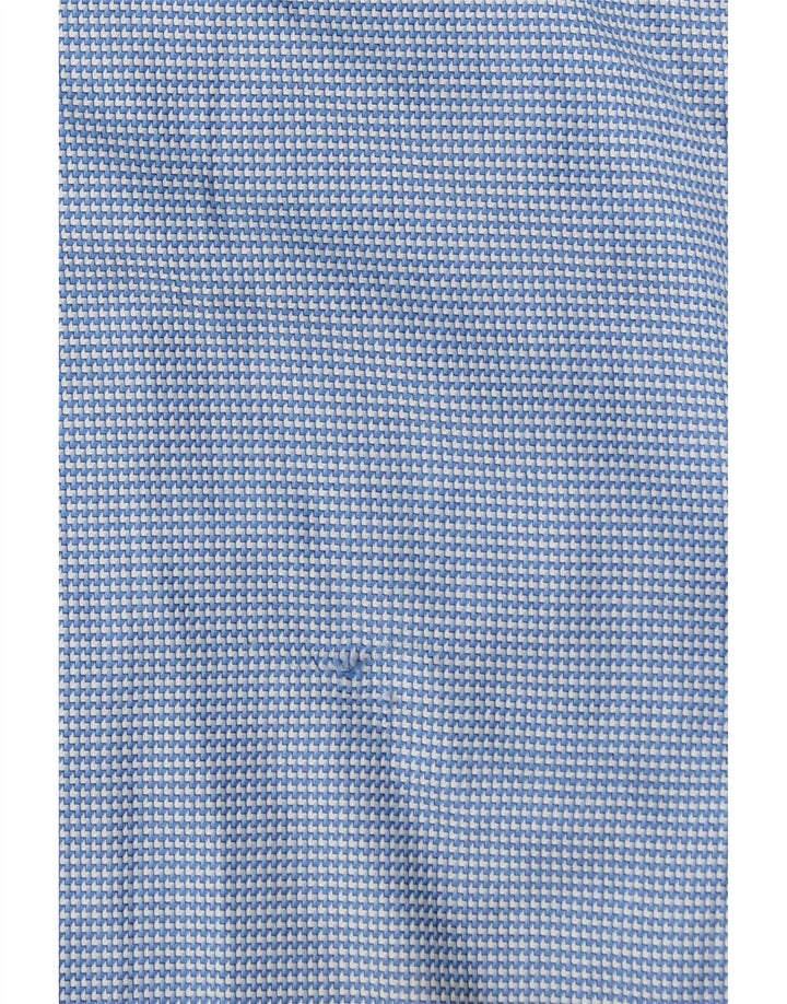 Camicia slim fit da uomo Calvin Klein taglia 40 15 3/4 blu medio geometrico