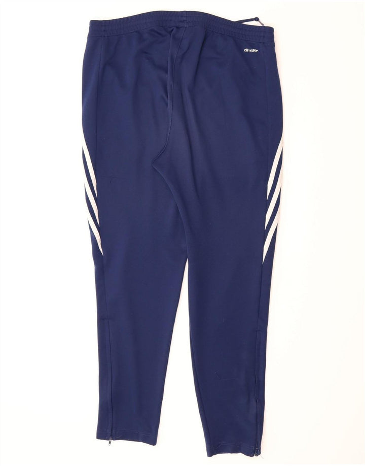 ADIDAS Mens Climalite Tracksuit Trousers Large  Navy Blue Polyester Vintage Adidas and Second-Hand Adidas from Messina Hembry 
