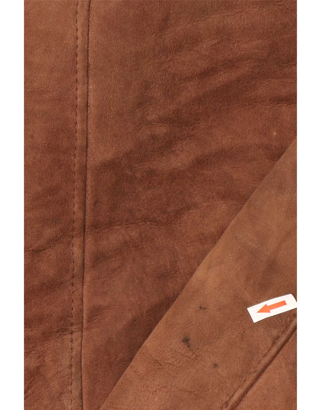 Cappotto vintage in shearling da uomo UK 40 grande marrone